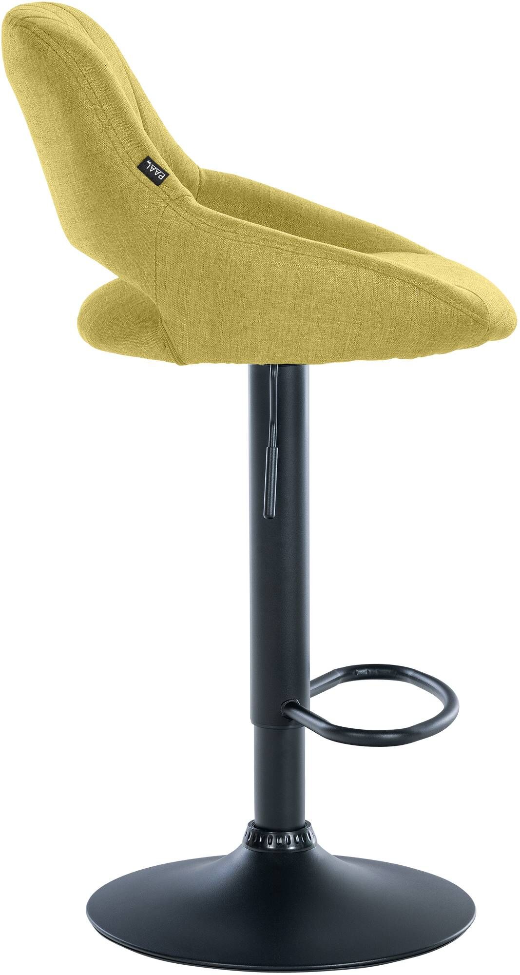 Barhocker Milet Stoff schwarz, grün