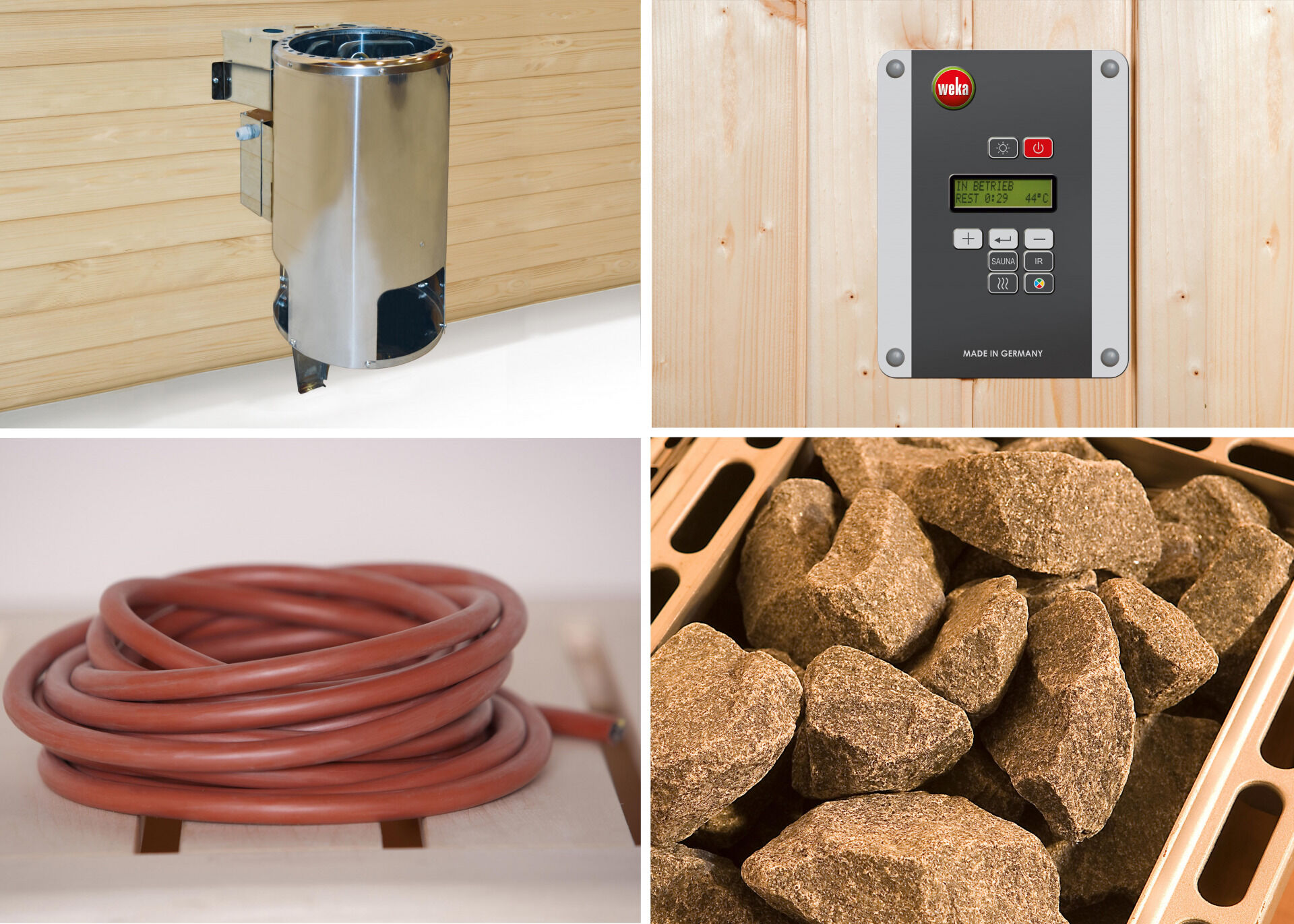 weka Saunaofenset BioAktiv 3,6 kW 230 V