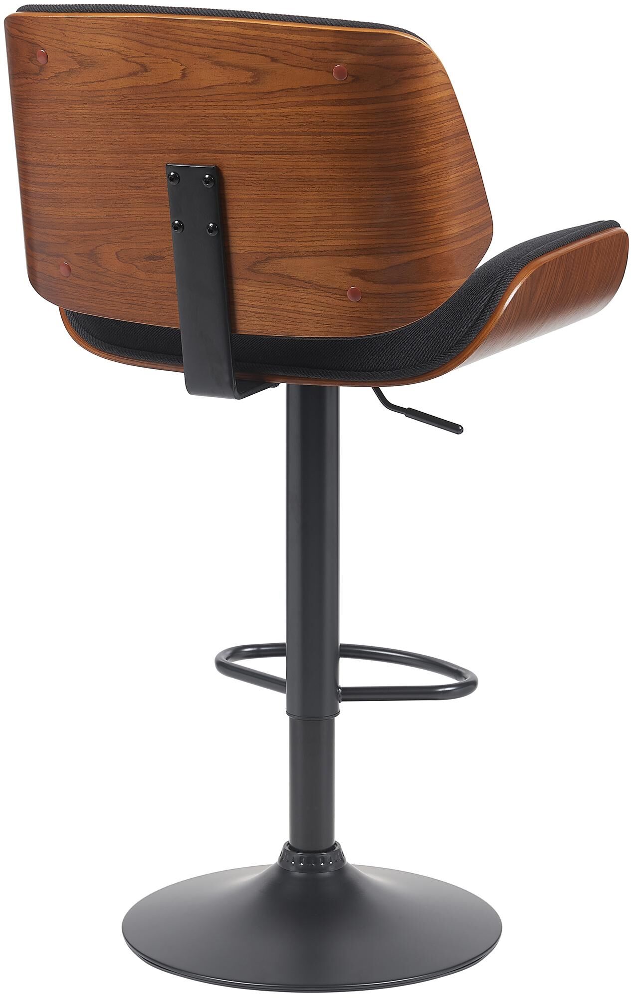 Barhocker Beverley B Stoff, walnuss/schwarz