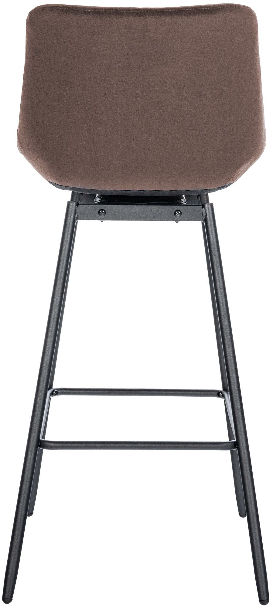 Barhocker Weston Schwenkbar Samt, braun