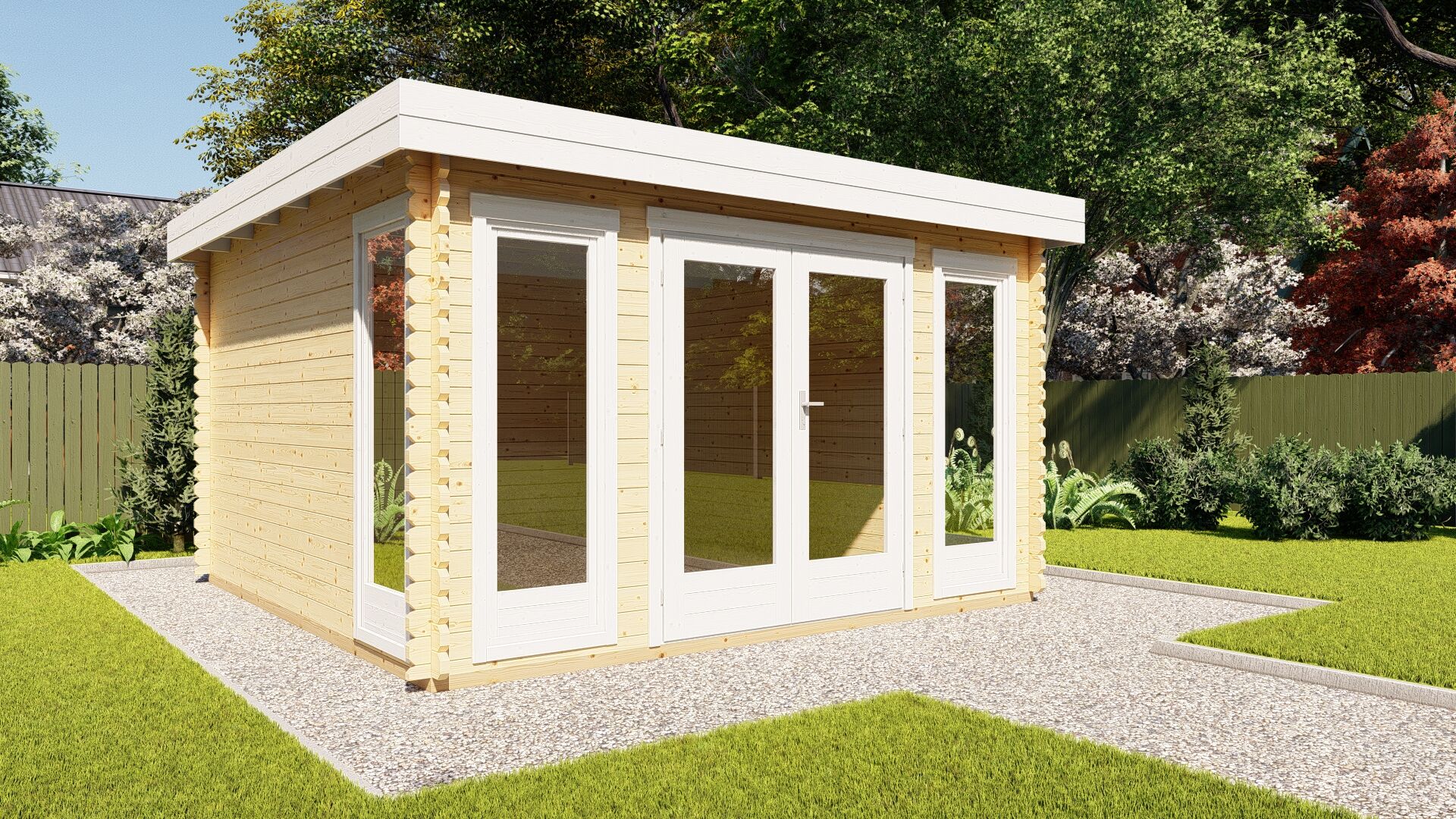 Gartenhaus York 8 Seitenansicht links