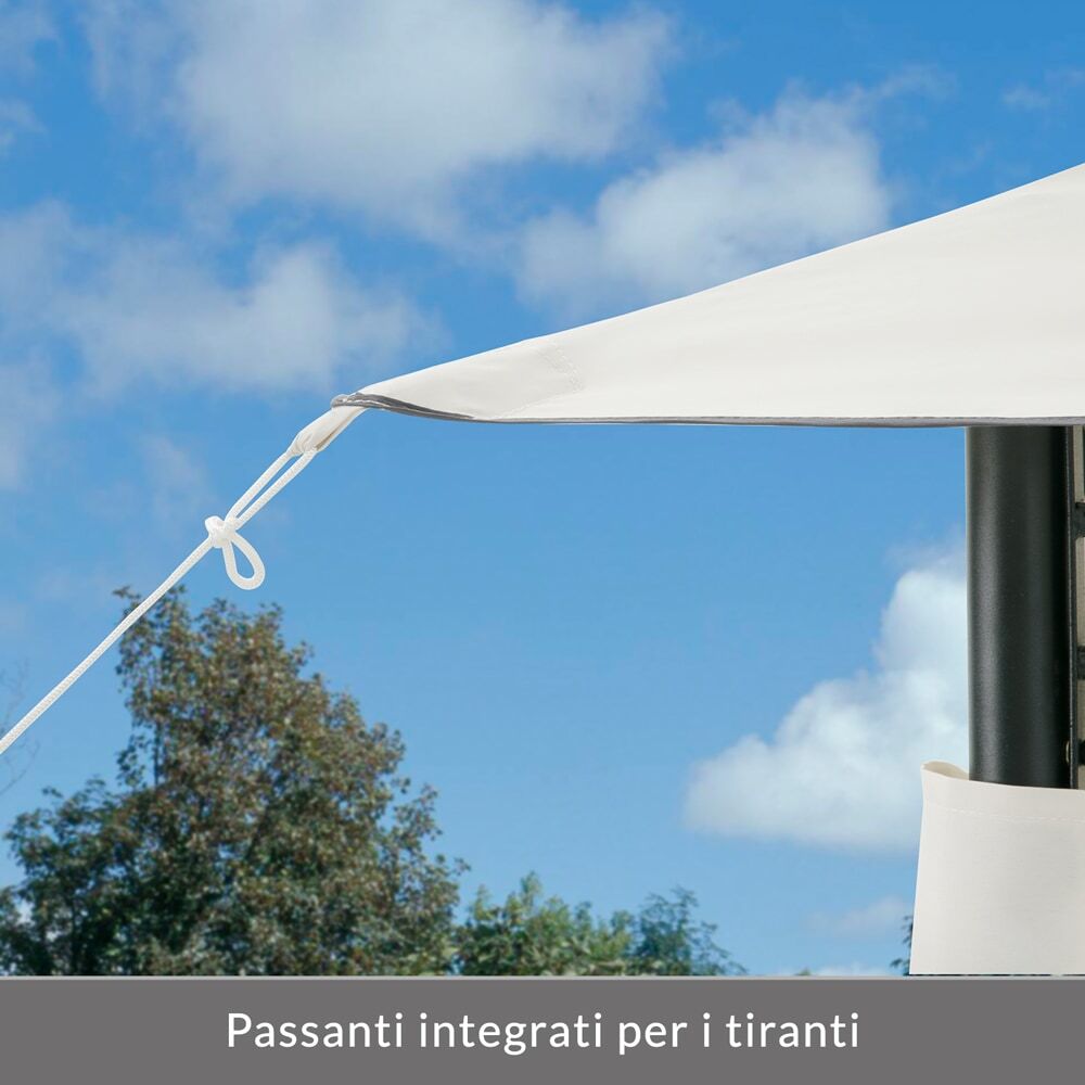 Pavillon Topas Creme 3x4m UV-Schutz 50+