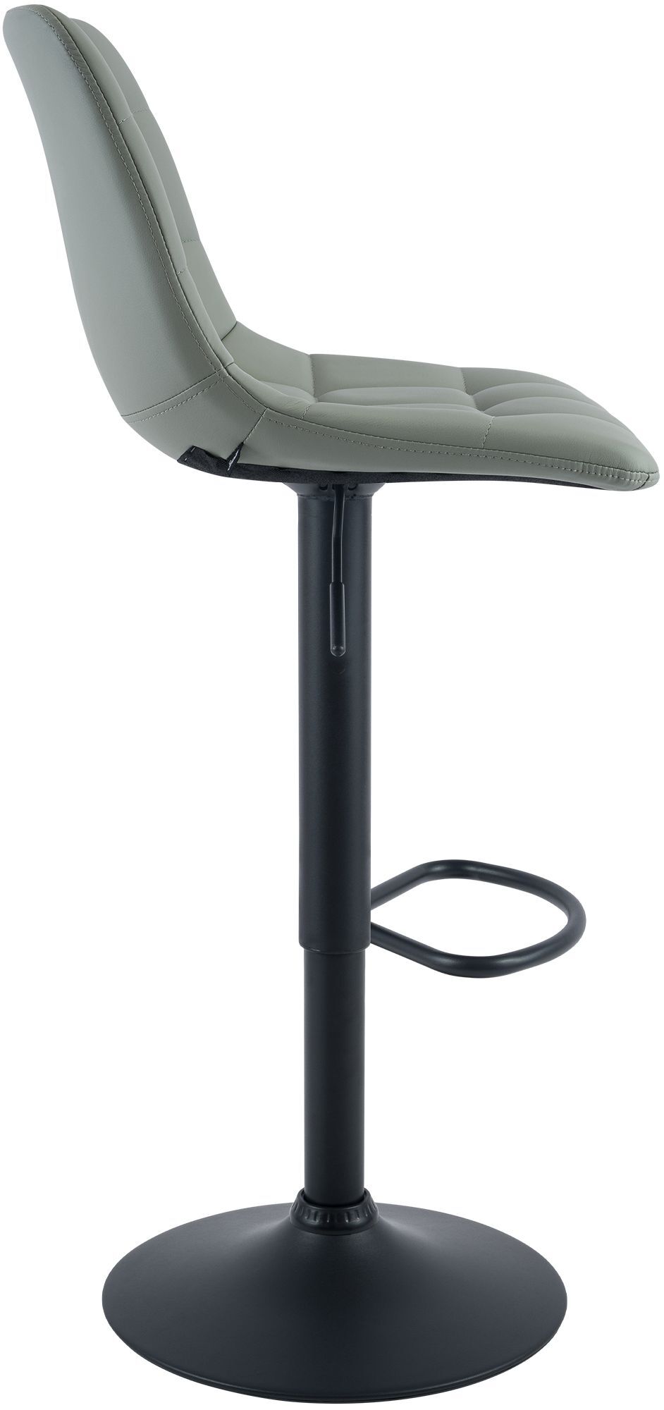 Barhocker Mapun Kunstleder, grau