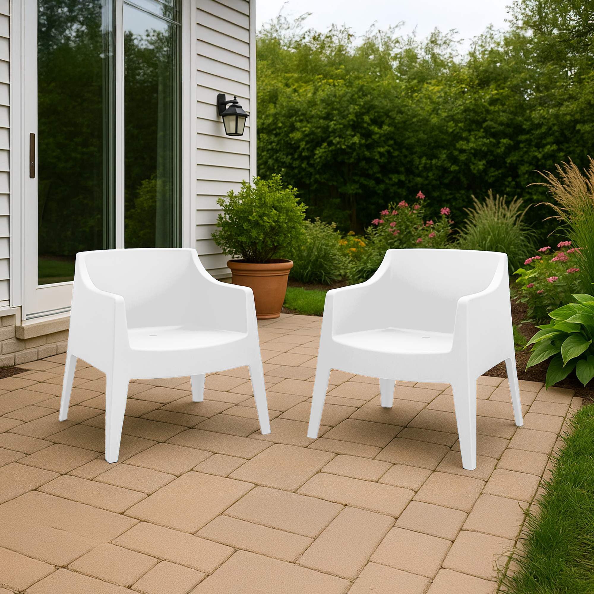 6er Set Stühle Bartal, weiß