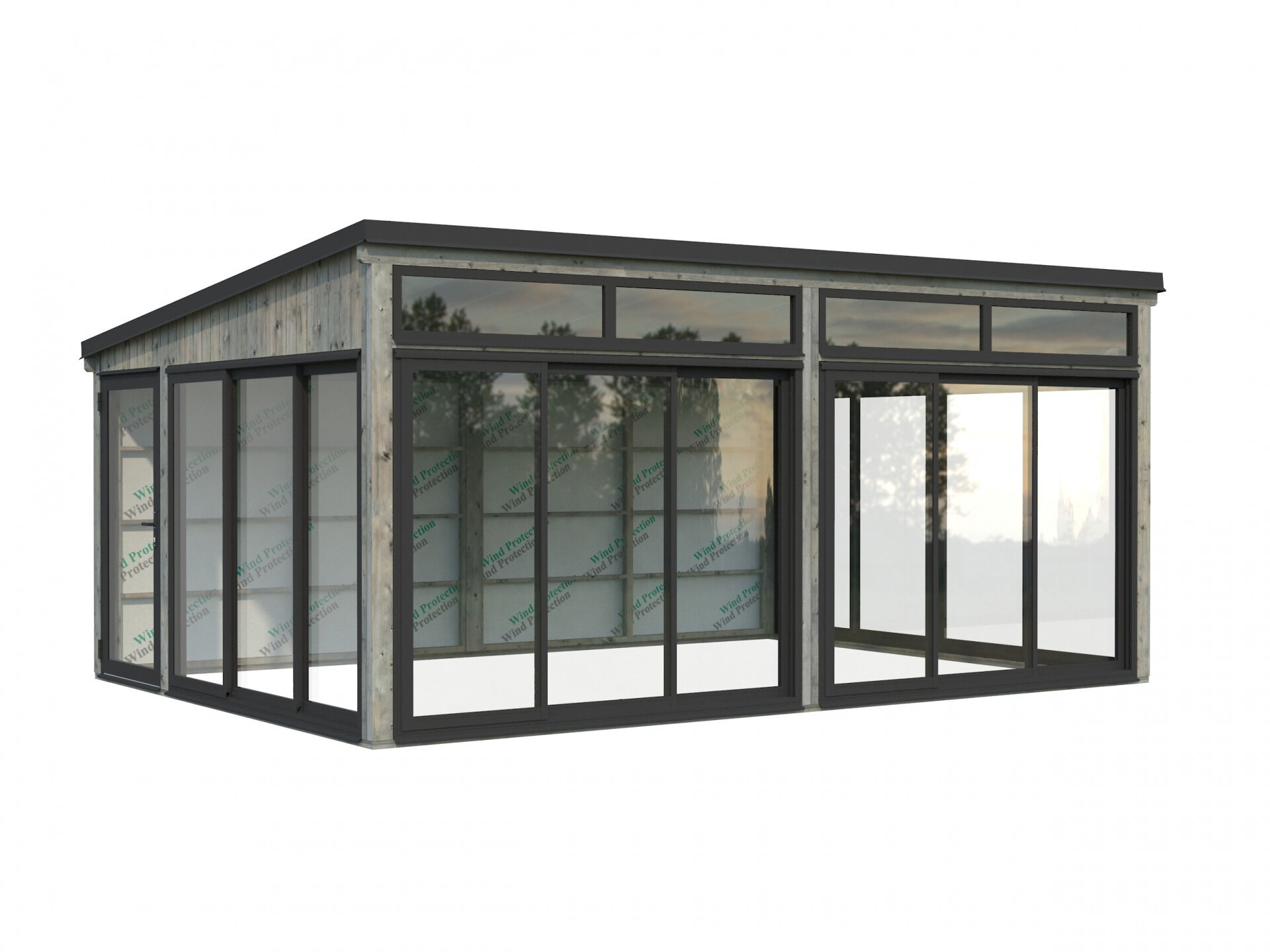 Palmako Modernes Gartenhaus Gartenzimmer Saga 23,3 m² Slide