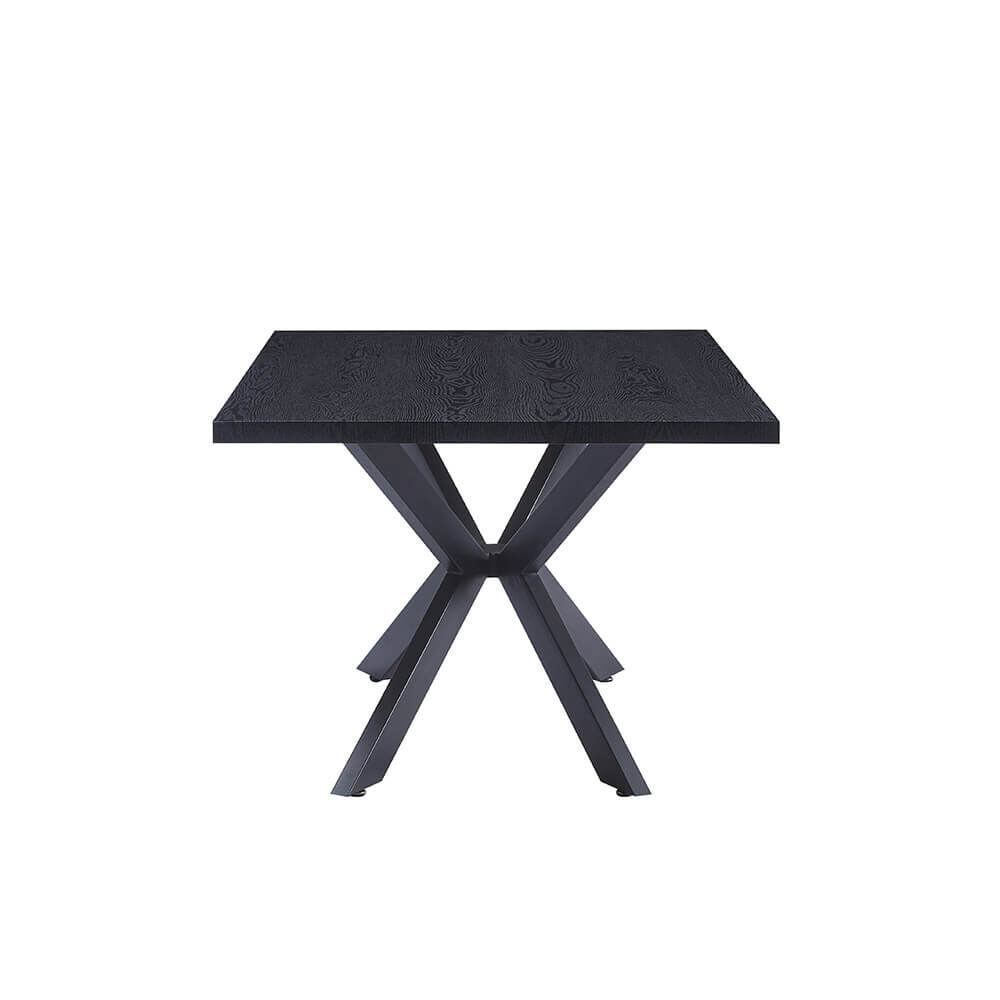 Esstisch Eckig AVENCIA inkl. Sternfuß - 160 x 100 cm Dark Oak