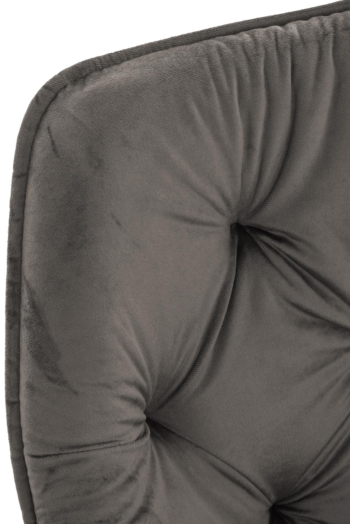 2er Set Stuhl Tanna Samt, anthrazit