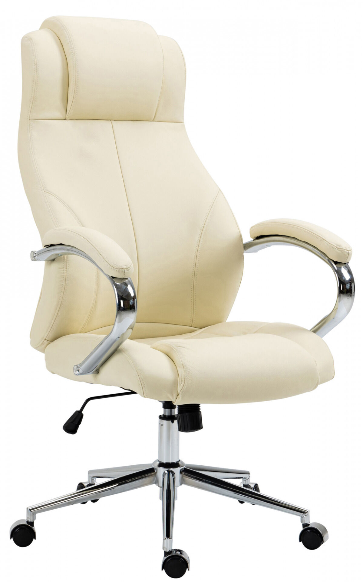 Bürostuhl Salford Echtleder, creme
