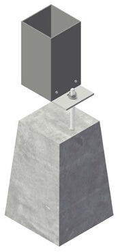 Verstellbarer Betonfuß