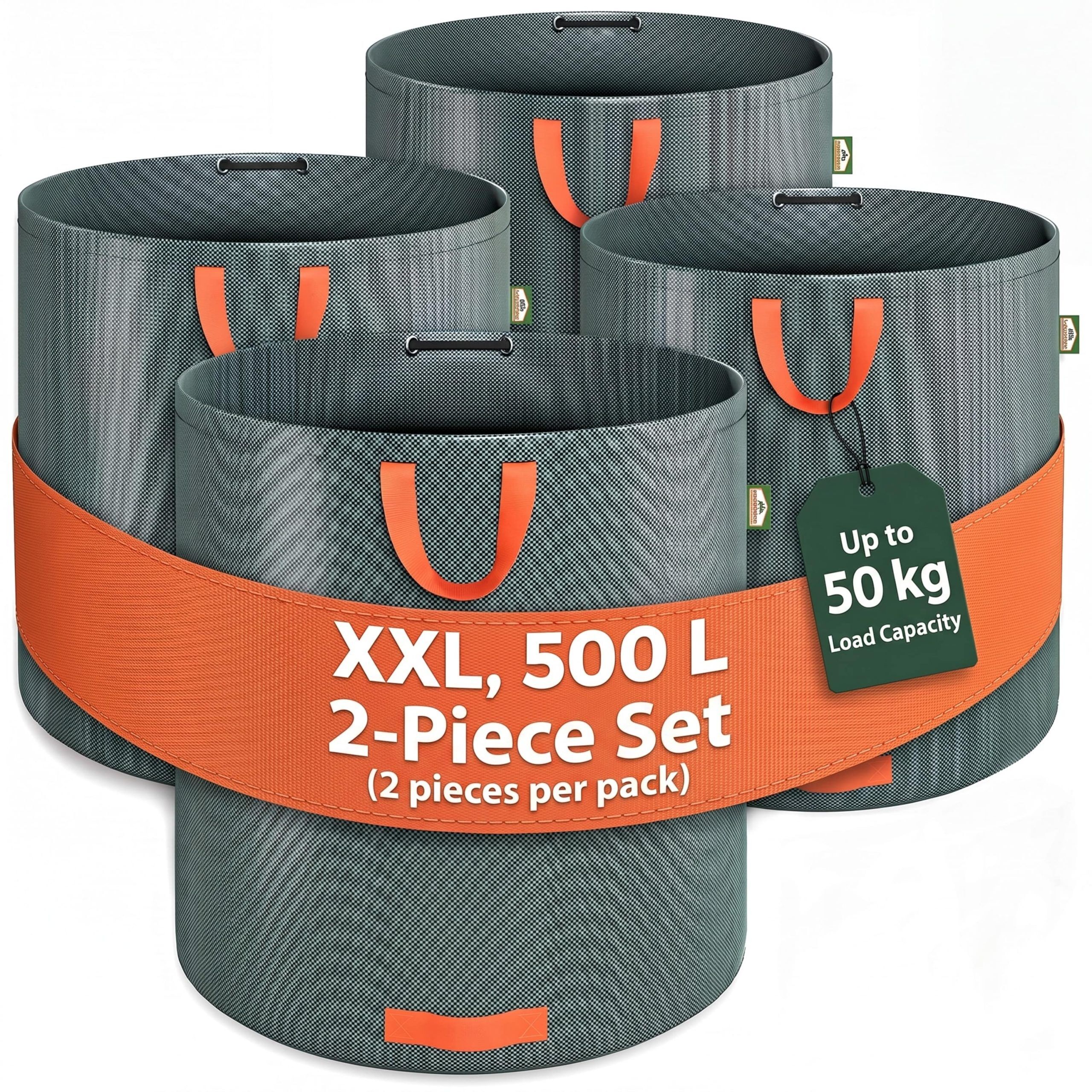 Gartenabfallsack 4er-Set je 500 Liter