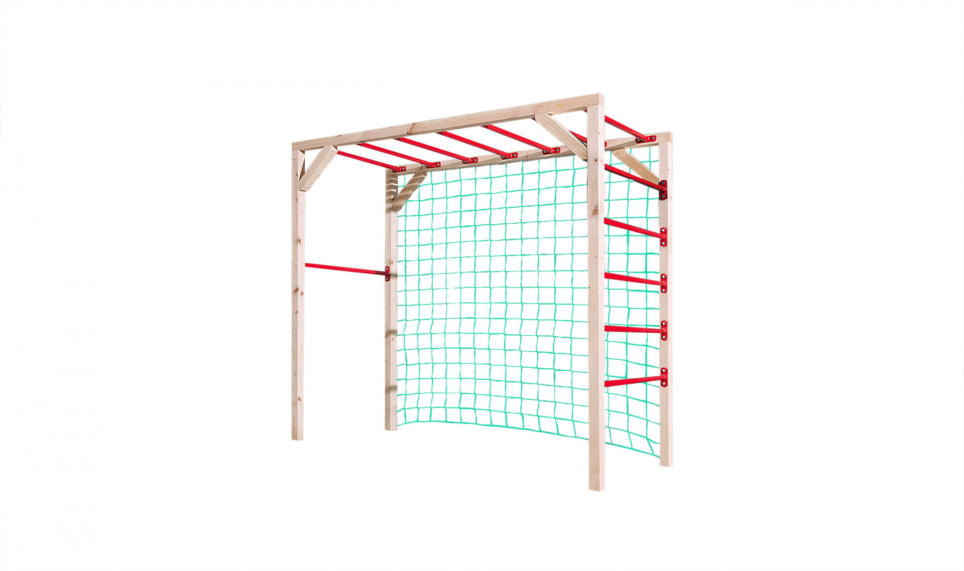 Tabaluga Klettergerüst/Hangelstation mit Tornetz (nur mit Befestigungsset 816.4009.00.01 bestellen)
