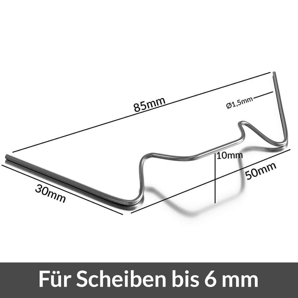 Gewächshausklammern 50er-Set Metall