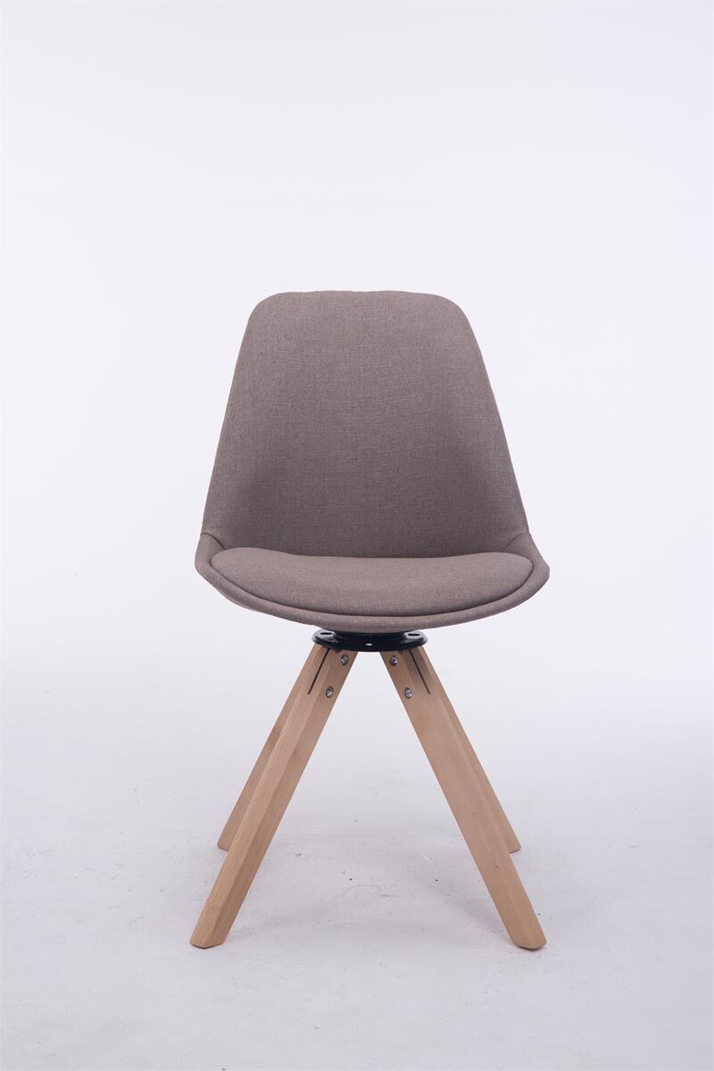 Besucherstuhl Troyes Drehbar Natura Stoff Square, taupe