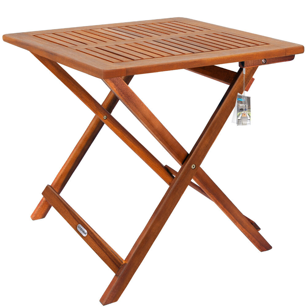 Gartentisch Akazienholz 70x70x73cm klappbar