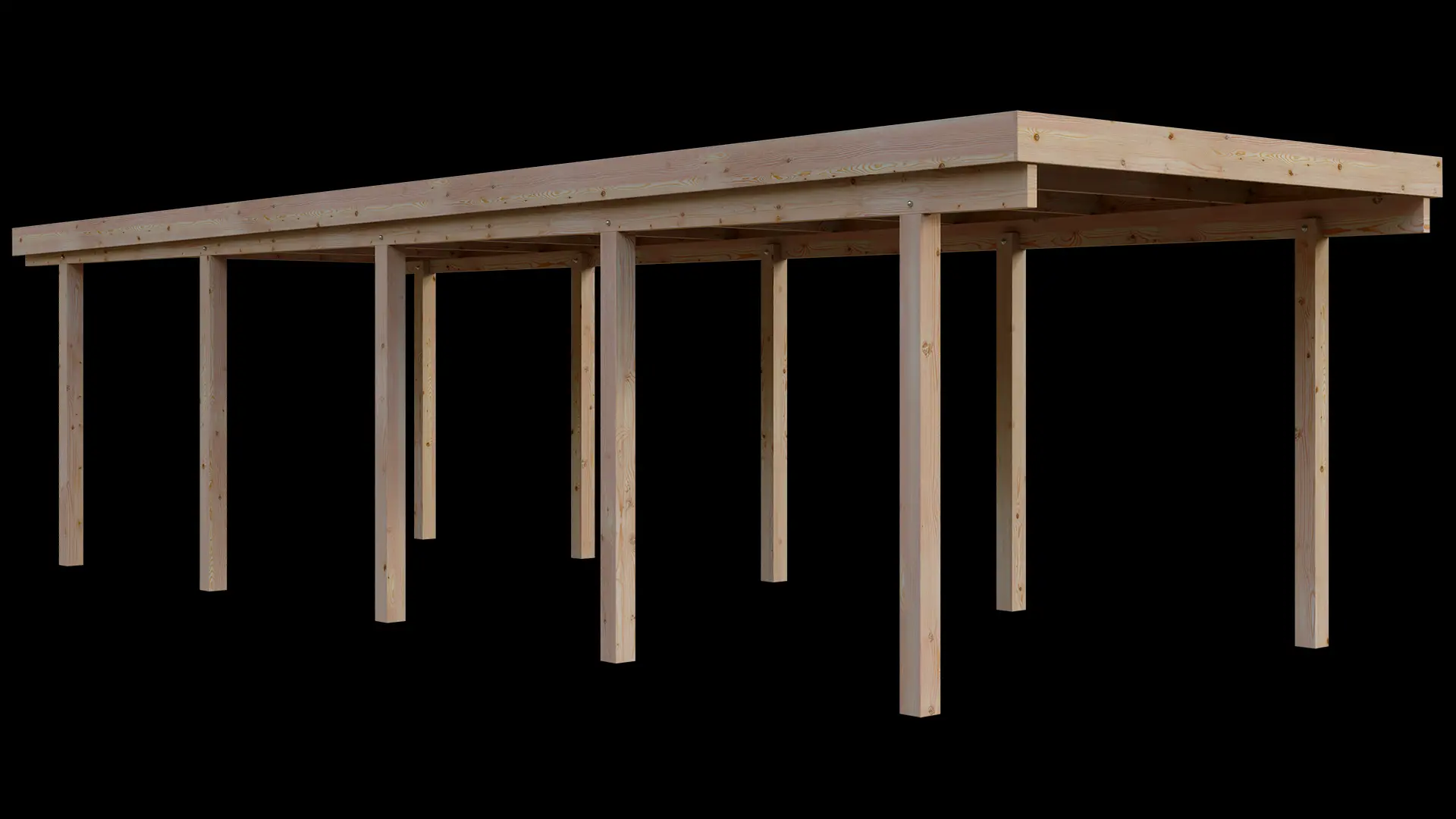 Carport VC 310x900 Lärche