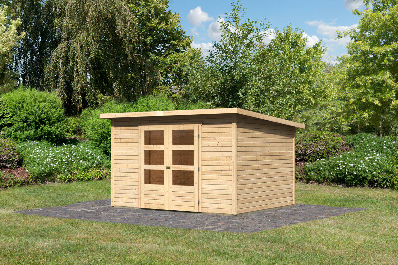 Pultdach Gartenhaus Stockach 5 natur