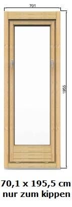 5883 Fenster 70 x 195 cm Modell G1 ISO