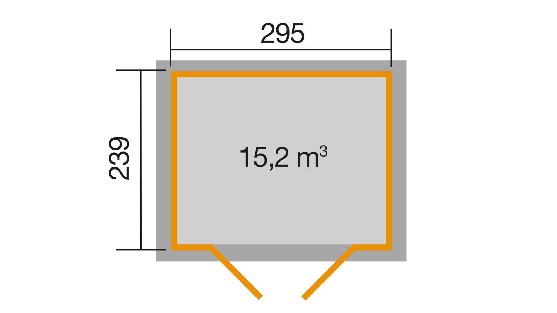weka Gartenhaus 264 - 3,3x2,9m