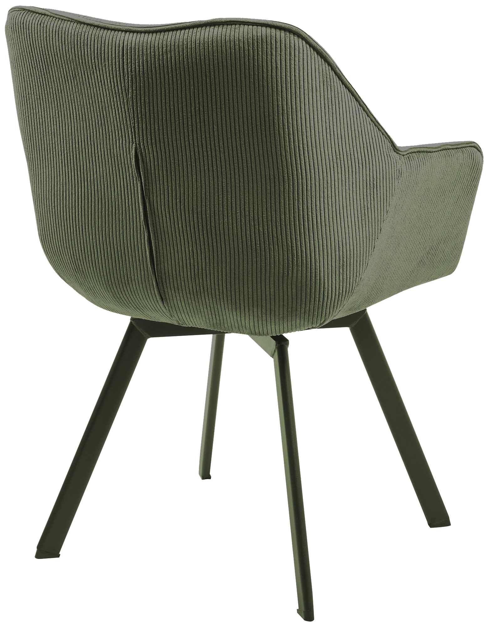 Esszimmerstuhl Jordi Cord, grün