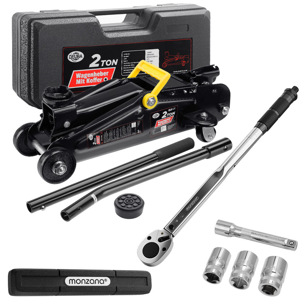 Wagenheber 2t 135-330mm + Drehmomentschlüssel 6-tlg