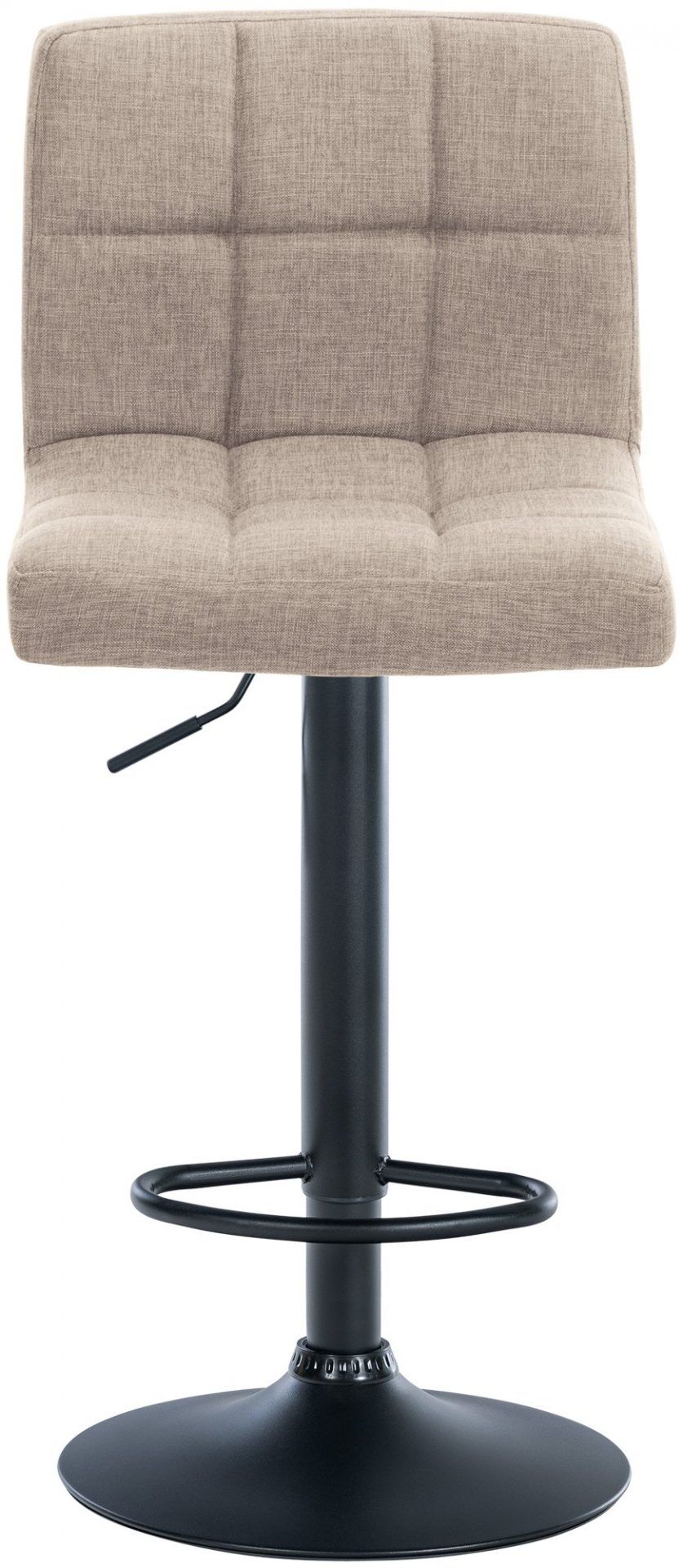 2er Set Barhocker Calma Stoff schwarz, creme