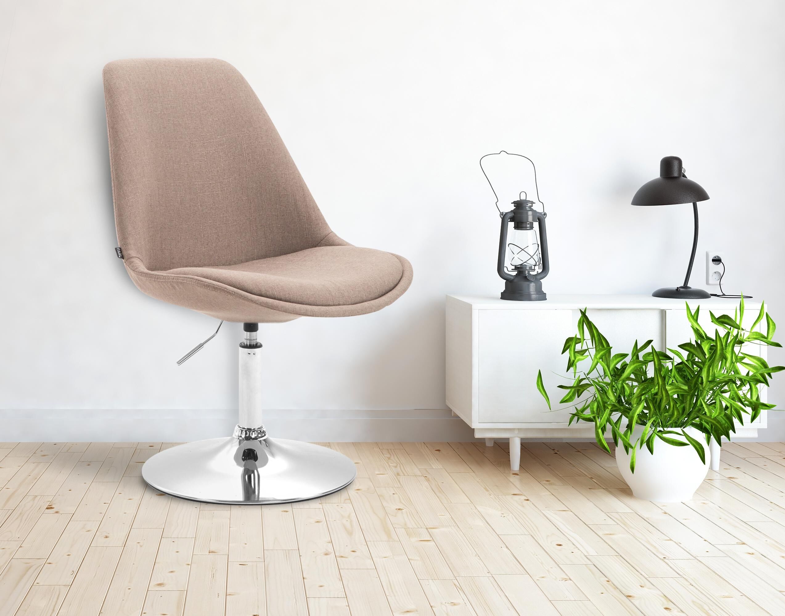 Stuhl Maverick C Stoff, taupe