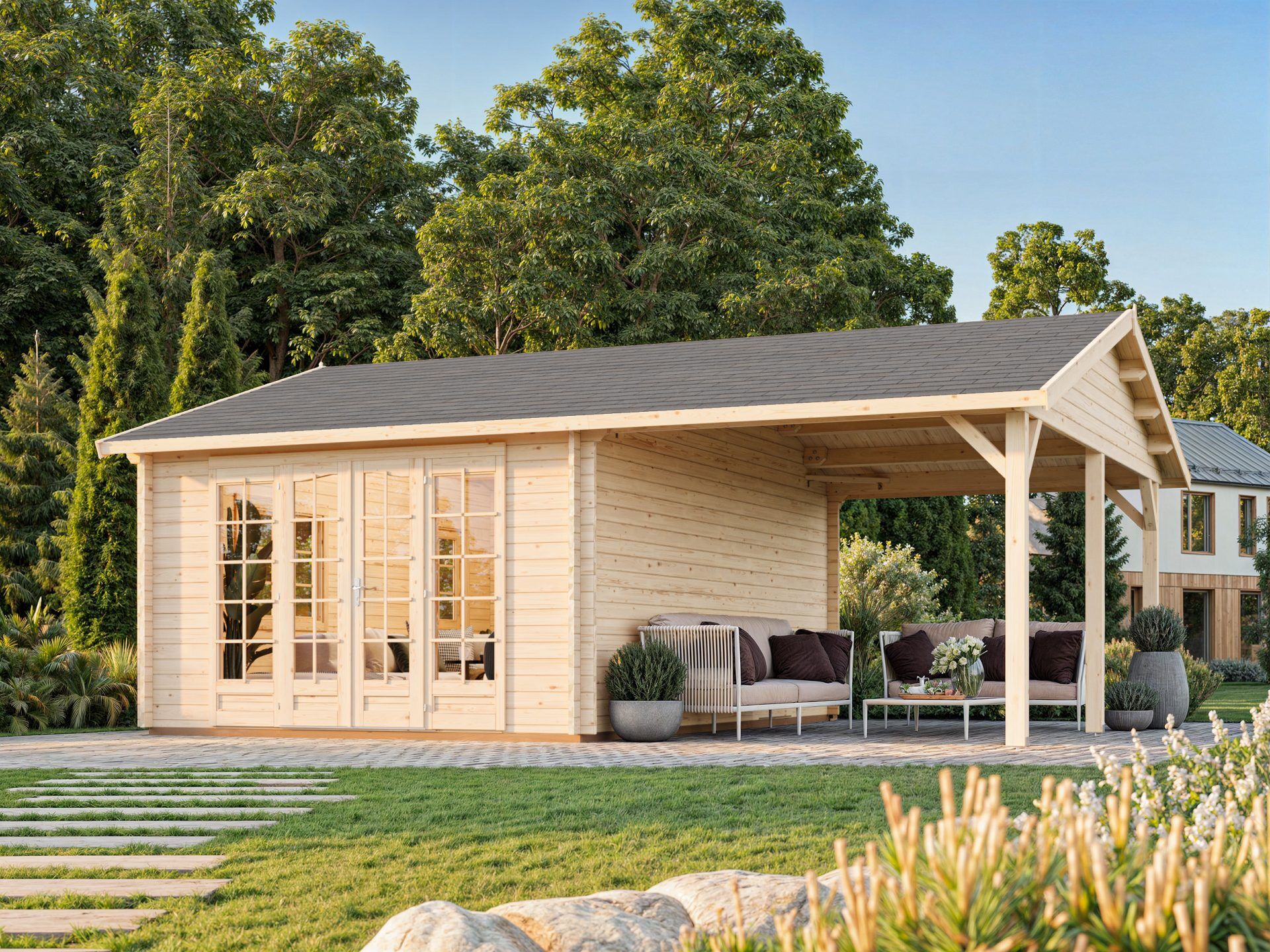 Palmako Gartenhaus Irene 19,0+16,2 m2