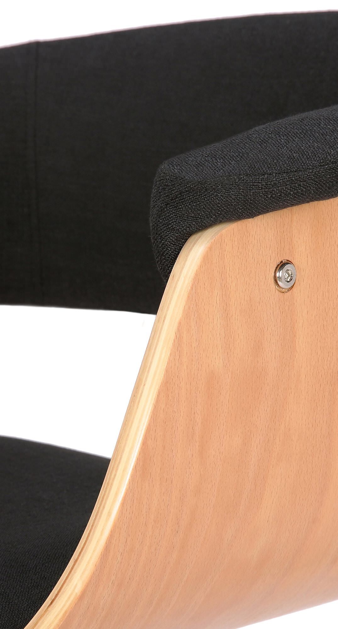 2er Set Barhocker Vestal Stoff, natura/schwarz