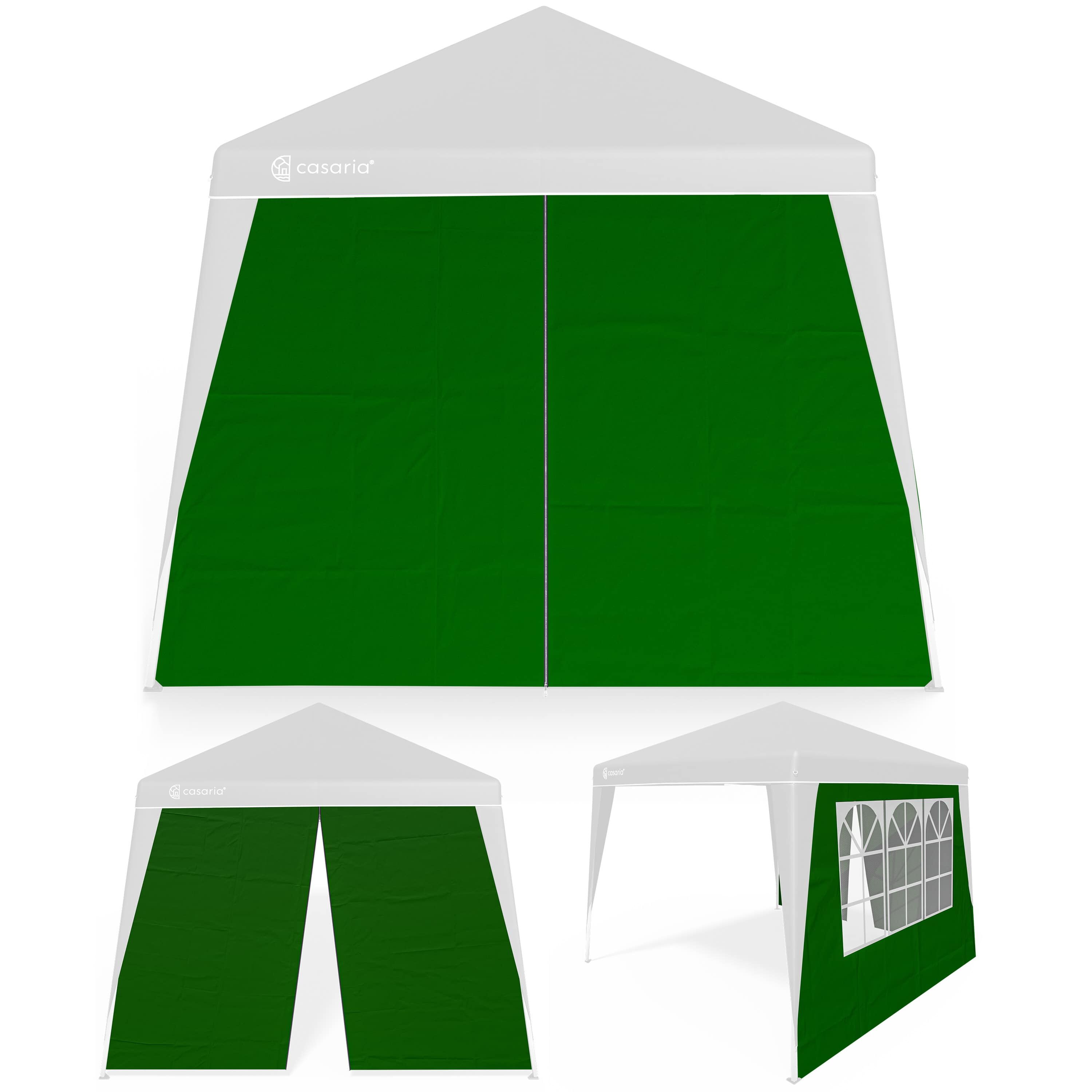 Seitenwand Faltpavillon Capri 2er-Set Grün 3x3m