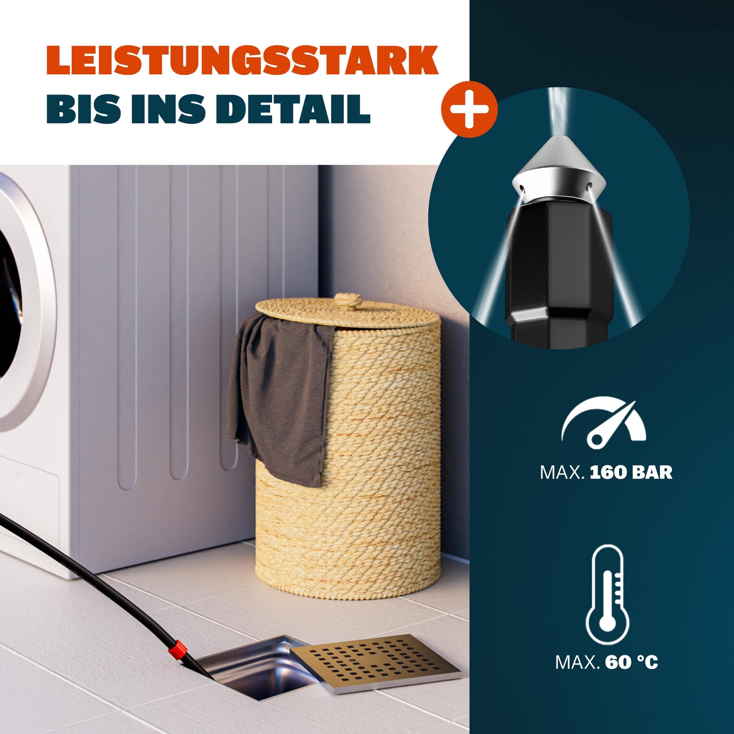 Rohrreinigungsset 15m