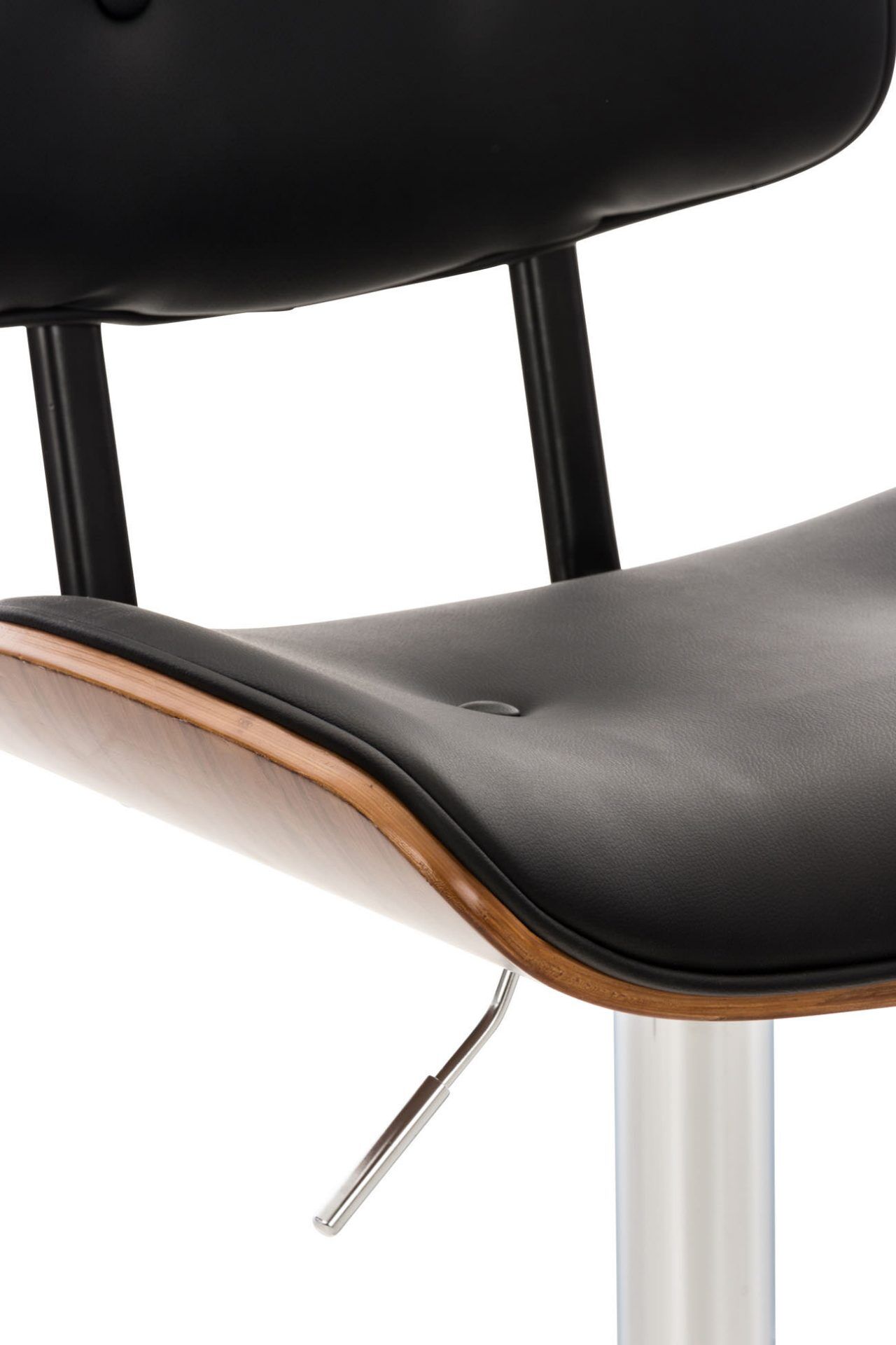 2er Set Barhocker Sarnia Kunstleder, walnuss/schwarz