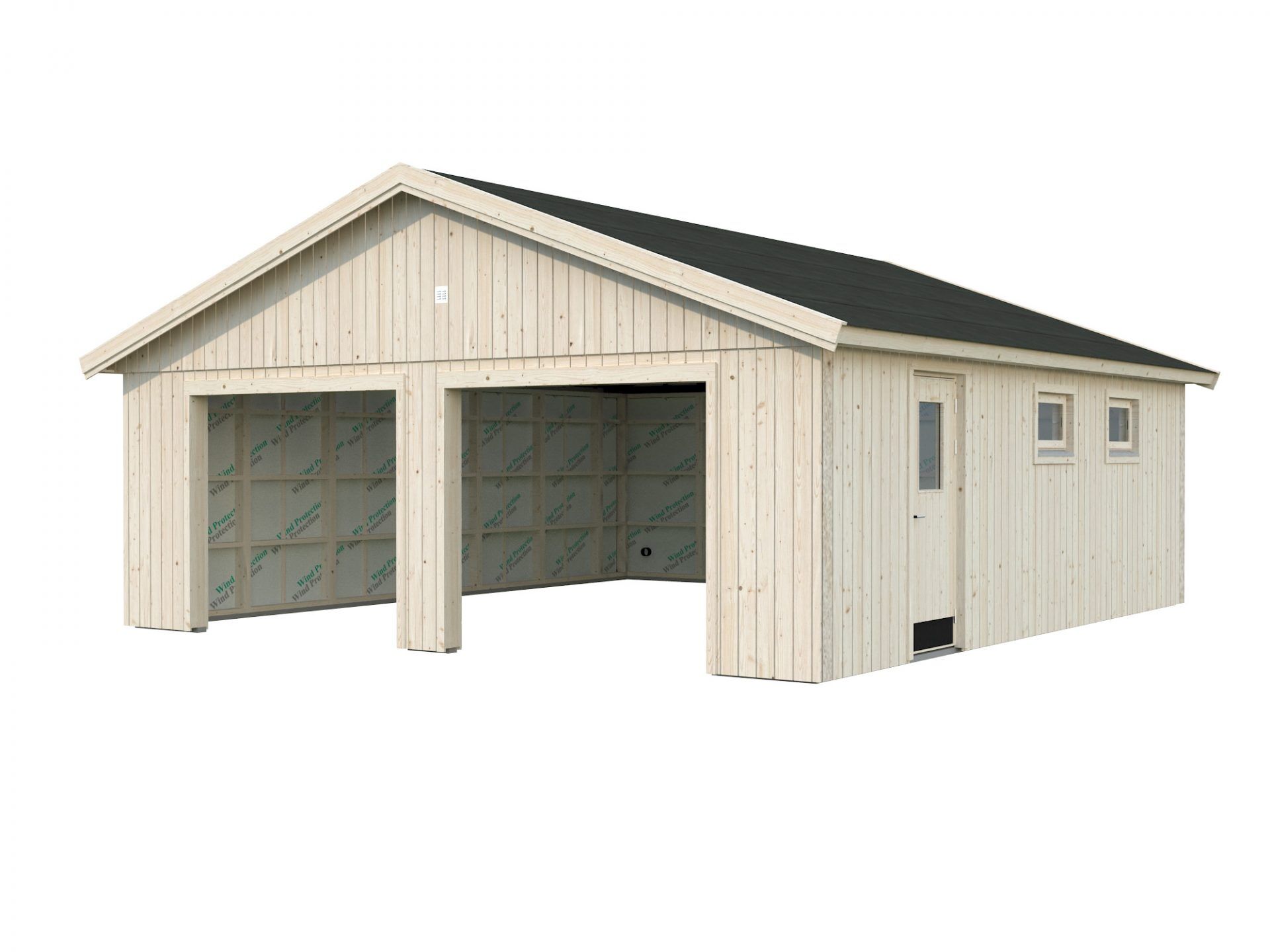 Palmako Holzgarage Andre 44,7 m² ohne Tor