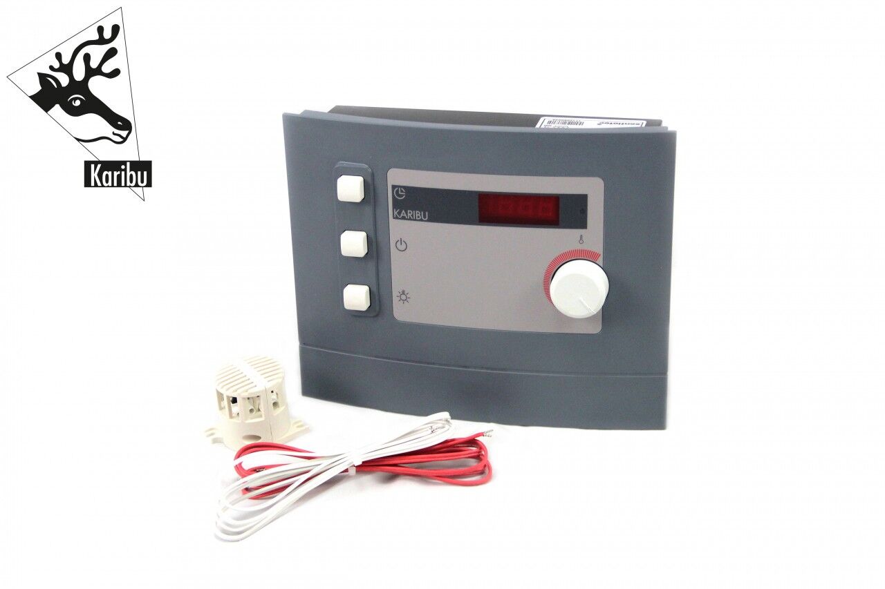 Saunaofen 3,6 kW Plug&Play mit ext. Steuerung Modern und Steinen