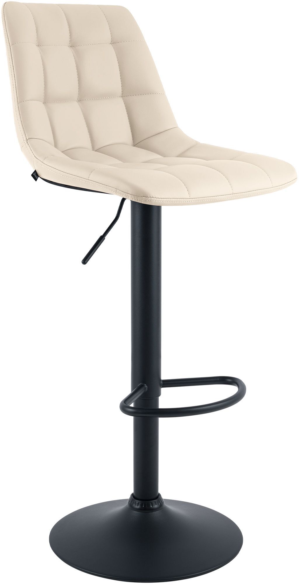 2er Set Barhocker Mapun Kunstleder, creme