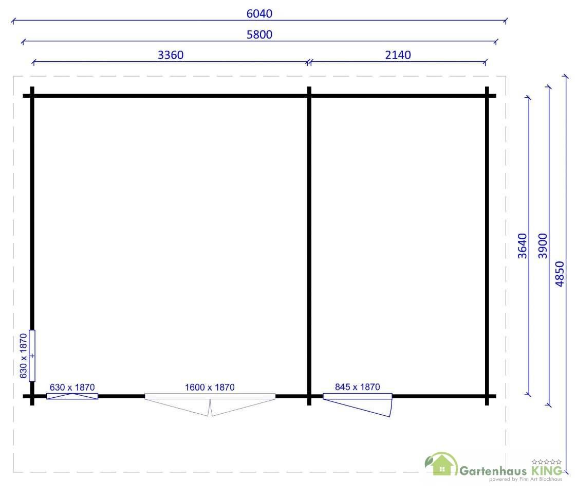 Gartenhaus York 26 - 40215 Grundriss