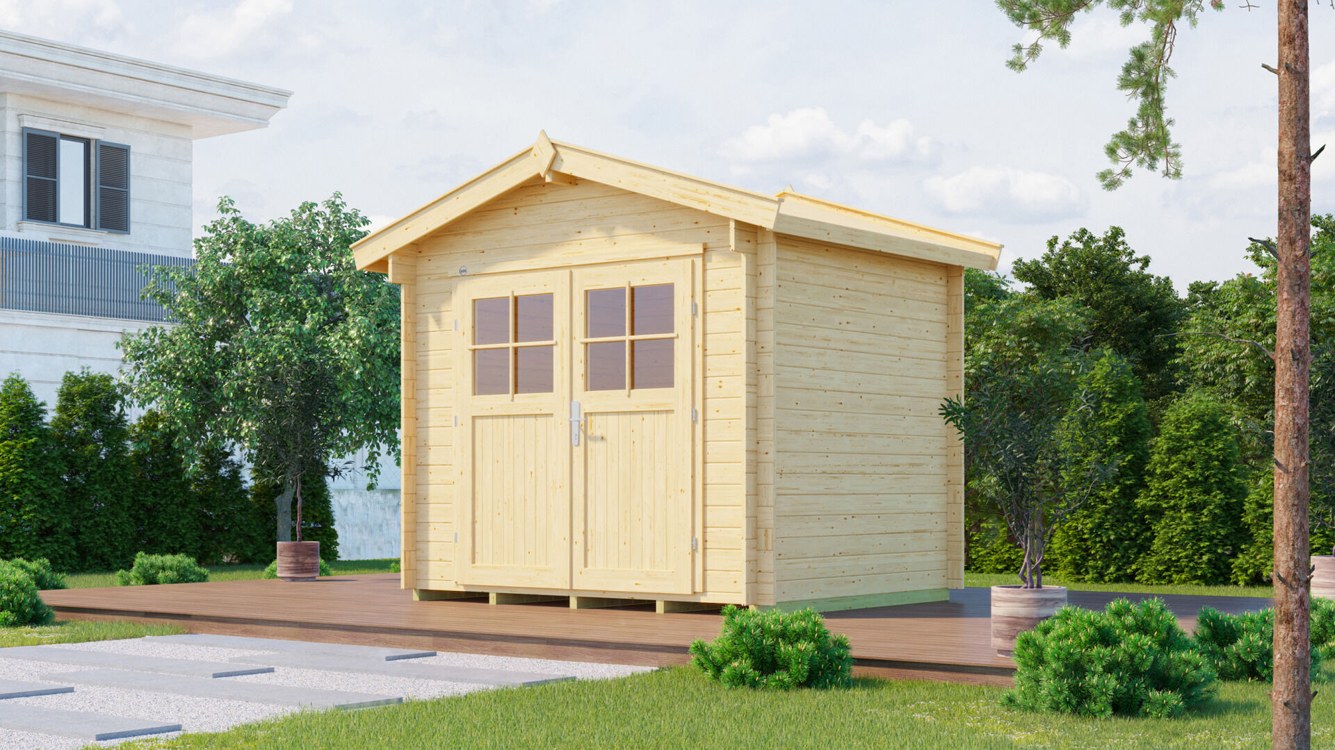 weka Gartenhaus Premium45 - 3,0x2,8m