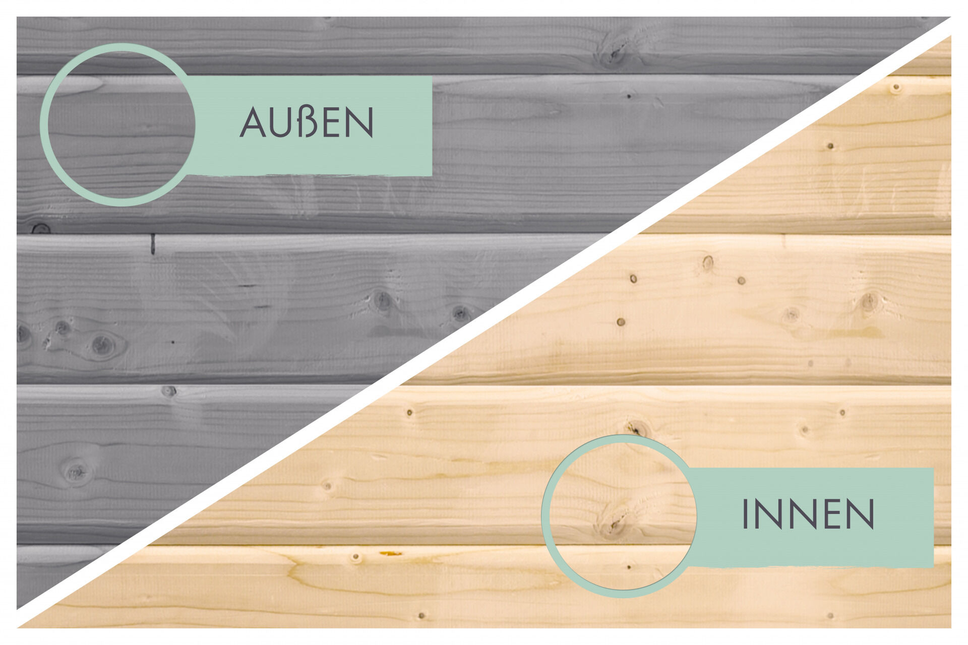 Karibu Pultdach Holz & Metall Gartenhaus Jupiter 4, naturbelassen / graualuminium