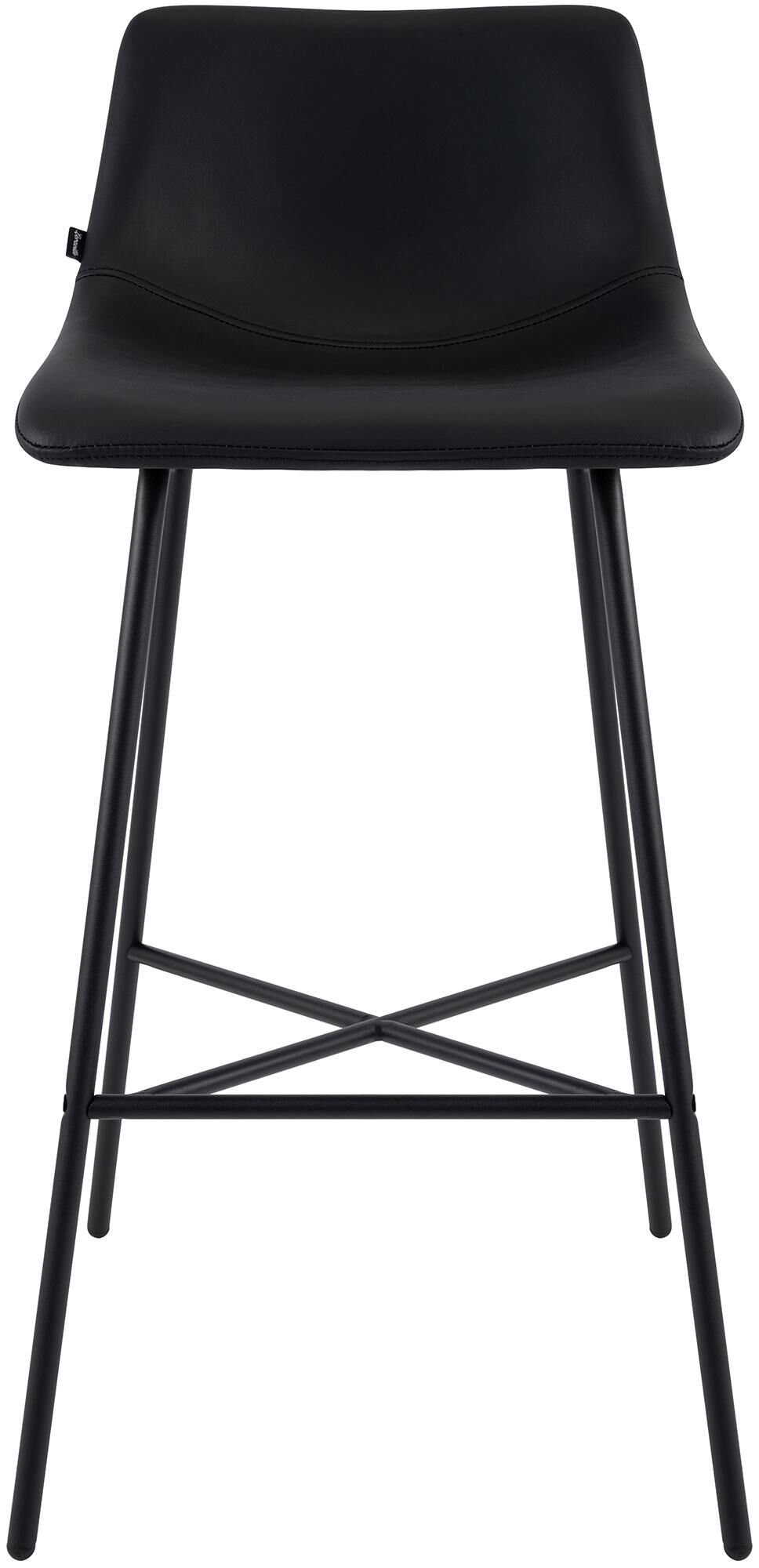 Barhocker Altona Kunstleder, schwarz