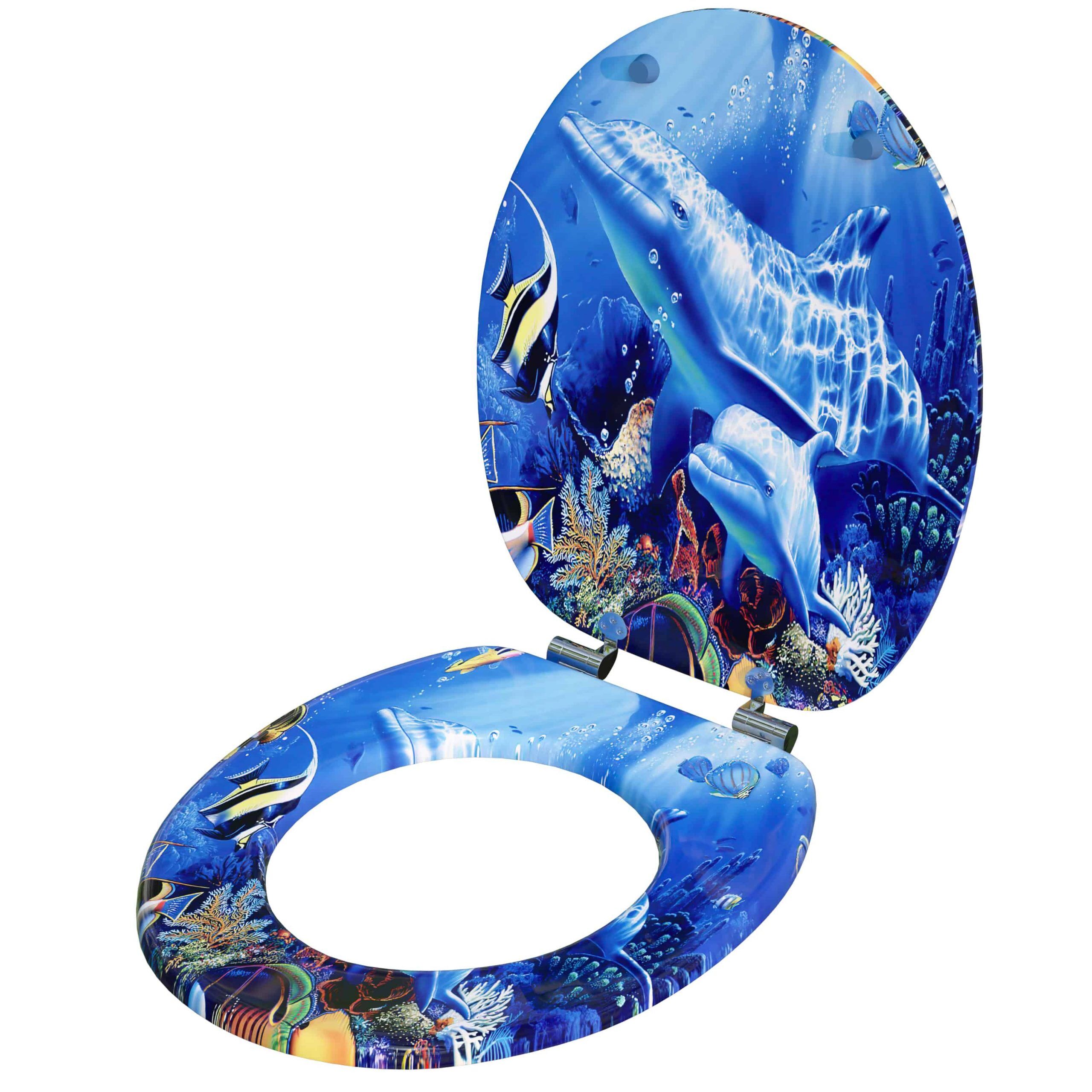Toilettensitz Sealife mit Absenkautomatik