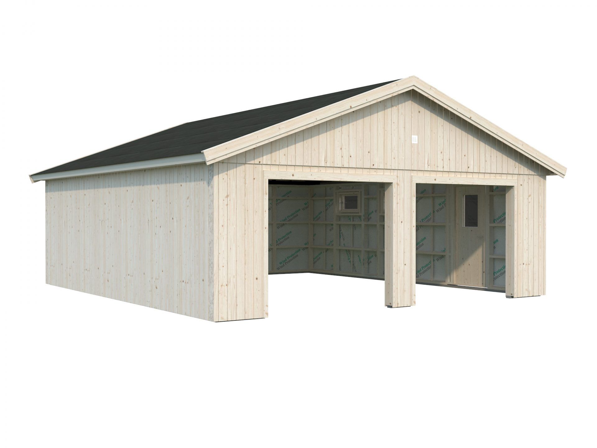 Palmako Holzgarage Andre 44,7 m² ohne Tor