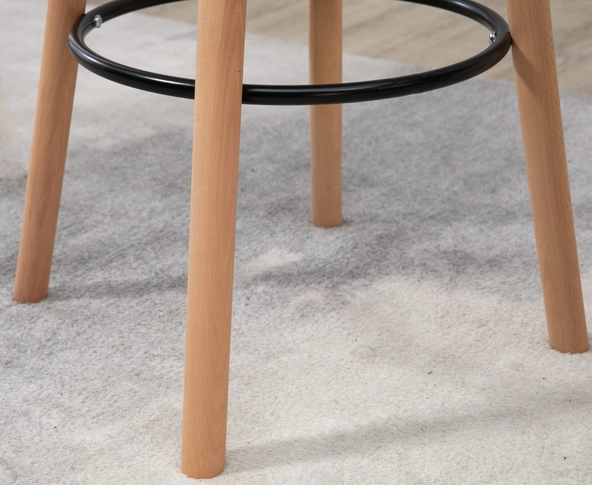 Stehtisch Livia rund, natura/weiß