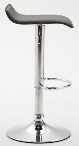 2er Set Barhocker Dyn V2 Kunstleder chrom, schwarz