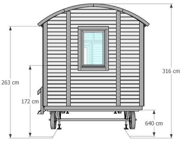 Pipowagen Tinyhaus 415 mit Veranda
