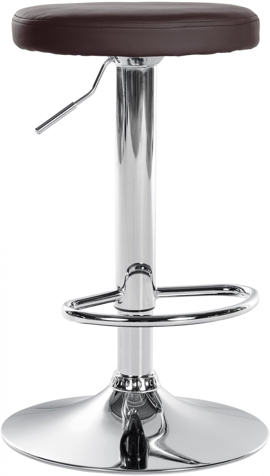 Barhocker Ponte Kunstleder chrom, braun