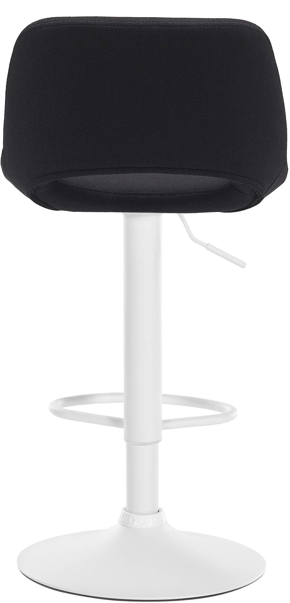 Barhocker Camden Stoff weiß, schwarz