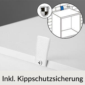 Bücherregal Skylar Weiß 106x30x30cm