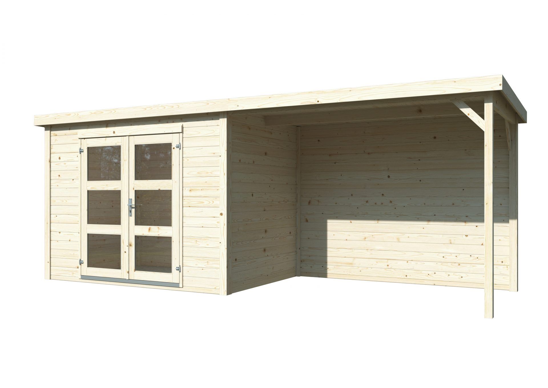 Flachdach Gartenhaus Aktion 71