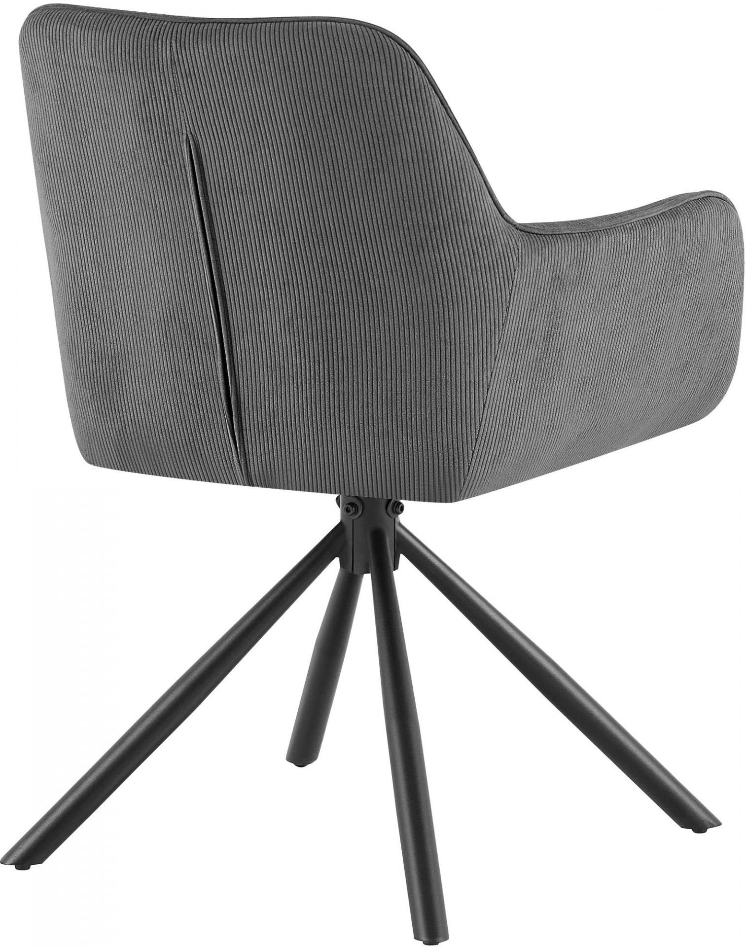 Stuhl Tipton Cord, grau