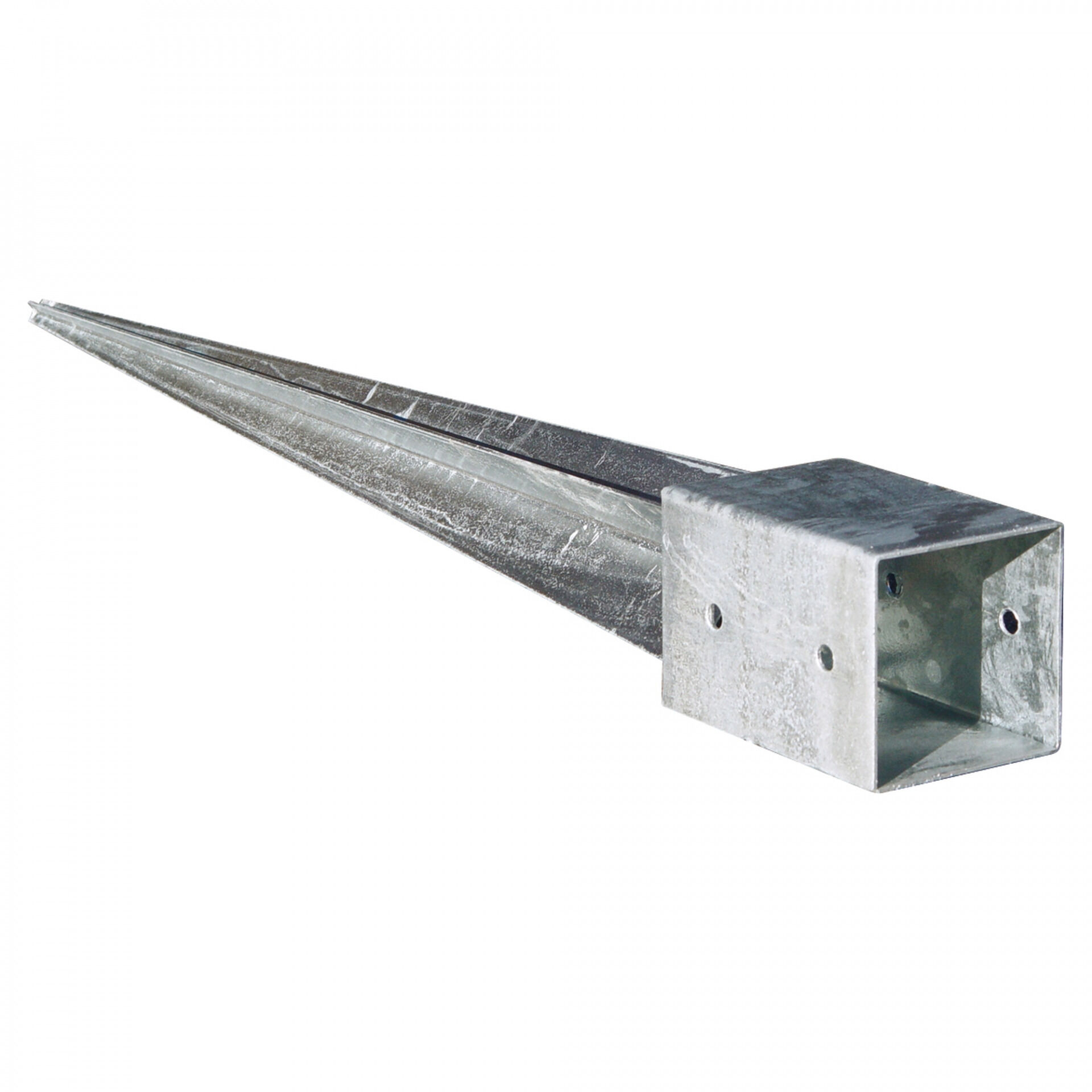 Einschlagbodenhülse 91 x 91 x 900 mm, feuerverzinkt, für Pfosten 9 x 9 cm