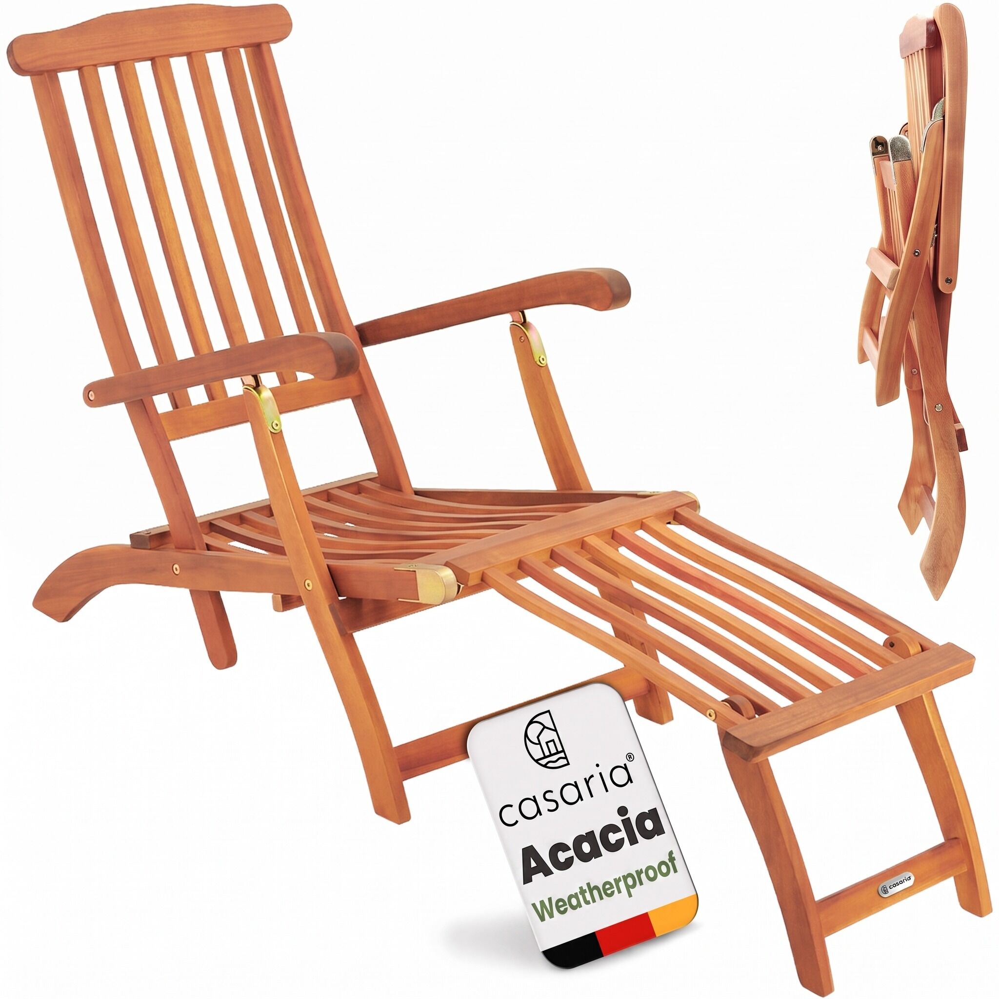 Gartenliege Queen Mary® Akazienholz FSC®-zertifiziert 169x54x95cm